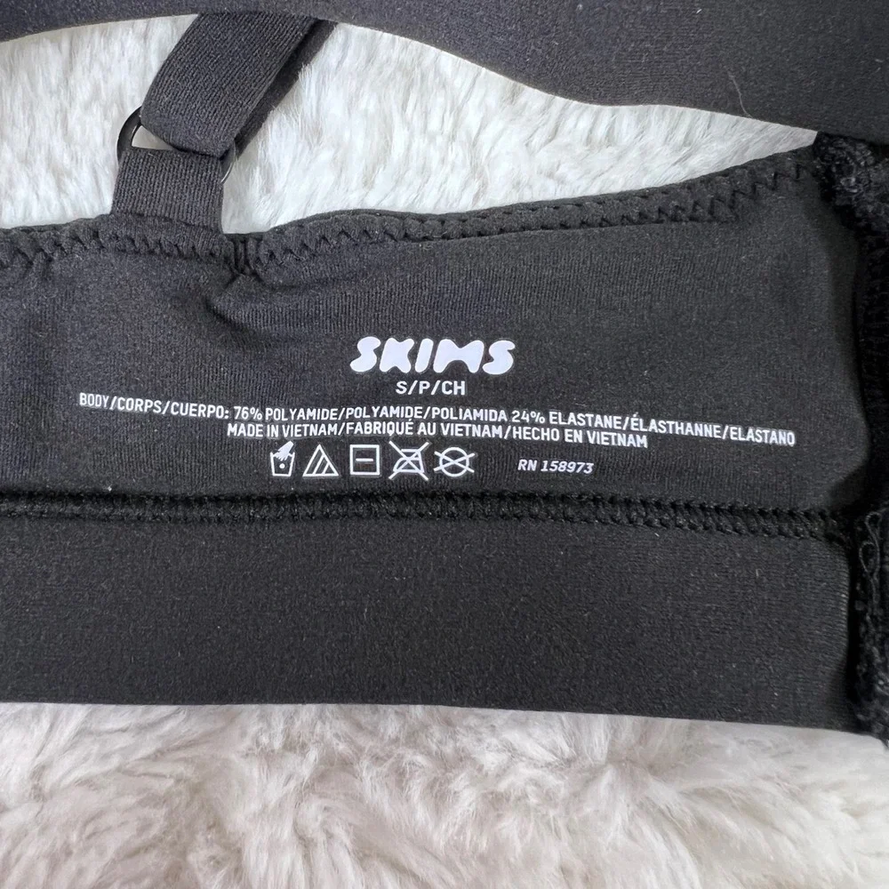 SKIMS Fits Everybody Scoop Bralette Onyx Black BR-SCN-2025 Womens Size Small NEW - Picture 7 of 11